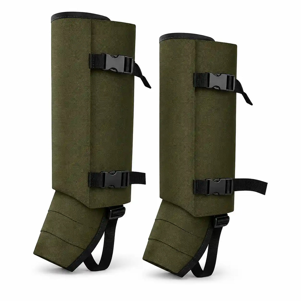 RodentGuardix green snake leg guards with adjustable buckles for hunting and outdoor activities