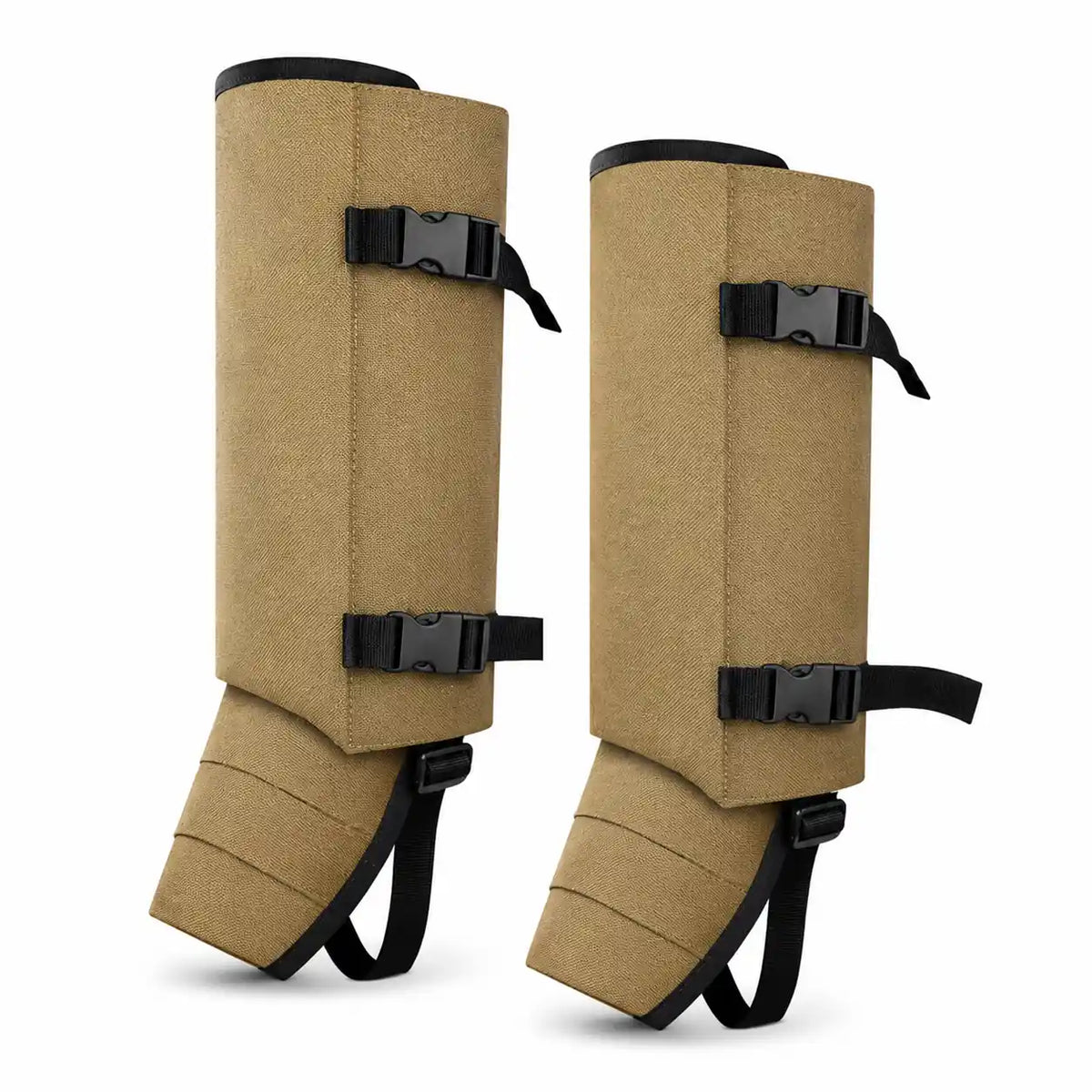 RodentGuardix khaki snake guards for legs with adjustable straps for hunting and hiking