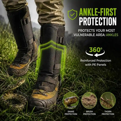 RodentGuardix snake gaiters leg guards with ankle-first protection for hiking and outdoor use